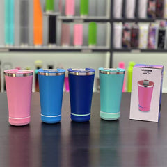 16oz Bluetooth Speaker Beer Mug - Stainless Steel Travel Cup