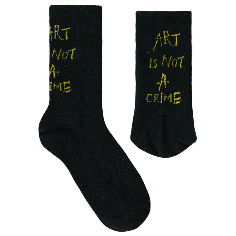 Casual Ladies' Letter Print Socks