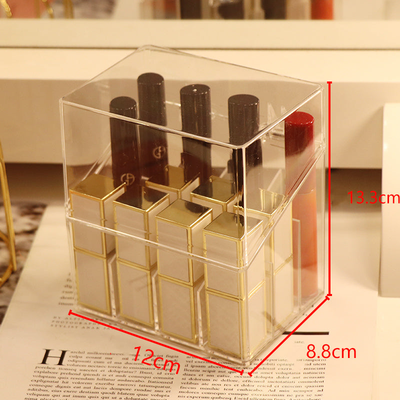 Lipstick Organizer Box for Dorm and Cosmetics Storage