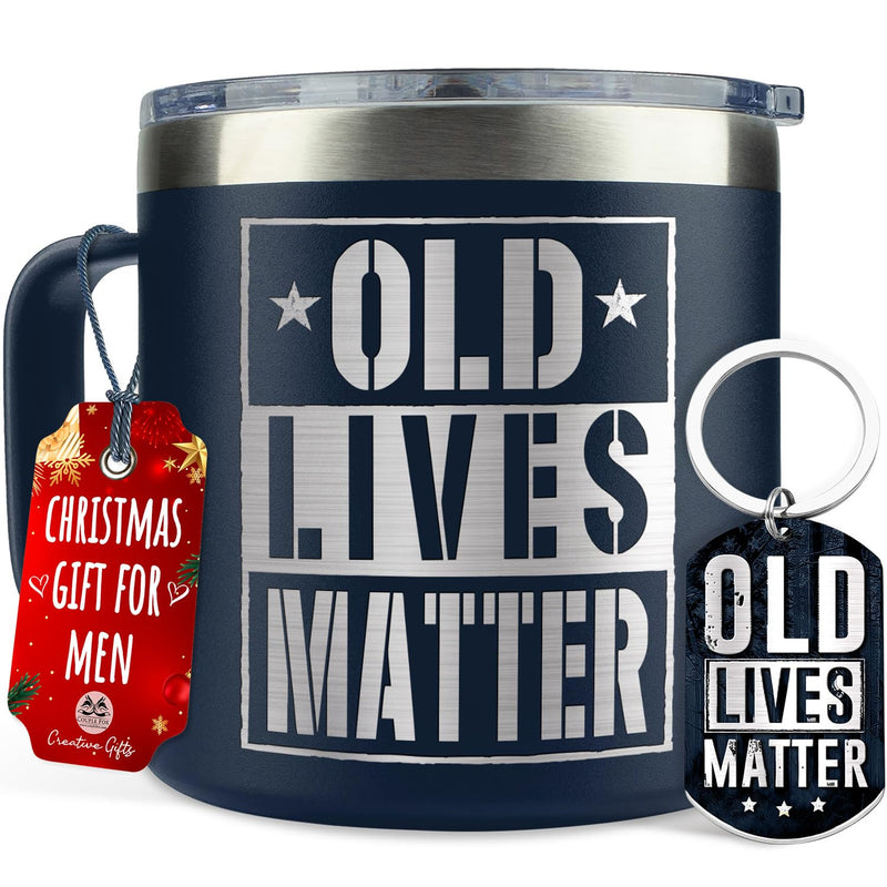 Funny Gifts For Men - Christmas Gifts For Old Men - 50th 60th 70th 80th 90th Birthday Gifts for Men Gag Gift - Retirement Gifts Birthday Gifts Idea For Old Men - Coffee Mug 14 Oz