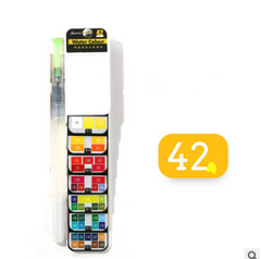 18-Color Solid Watercolor Paint Set for Beginners