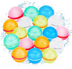 18 Pcs Reusable Magnetic Water Balloons Pool Beach Toys for Kids Adults Self-Sealing Quick Fill Magnetic Silicone Water Bomb Fun Splash Water Bomb Party Supplies (18 Pcs)