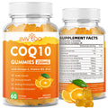 CoQ10 Gummies 250mg Plus Omega-3 Vitamin B3 & Zinc Magnesium - High Absorption Coenzyme Q10 Supplements for Heart Health Cellular Energy & Antioxidant Support 60 Count