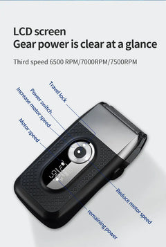 2 in 1 Electric Head Shaver and Beard Trimmer for Men