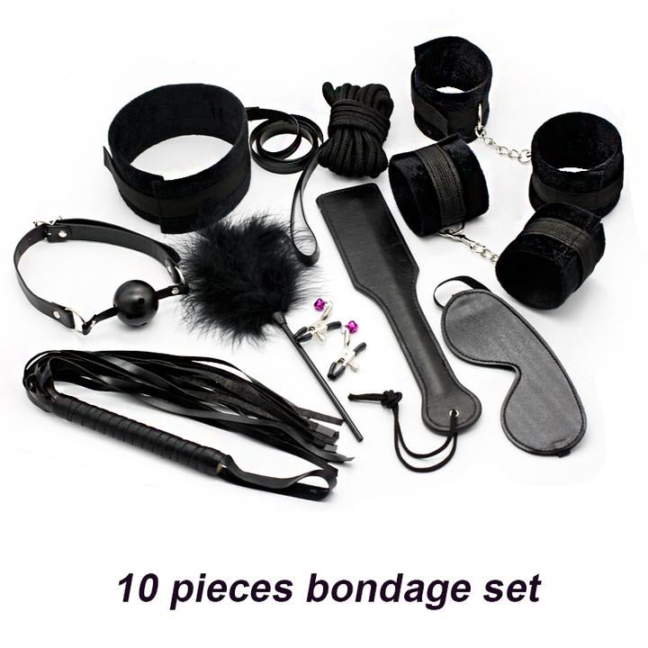 10-Piece Plush Strap Teasing Toy Set