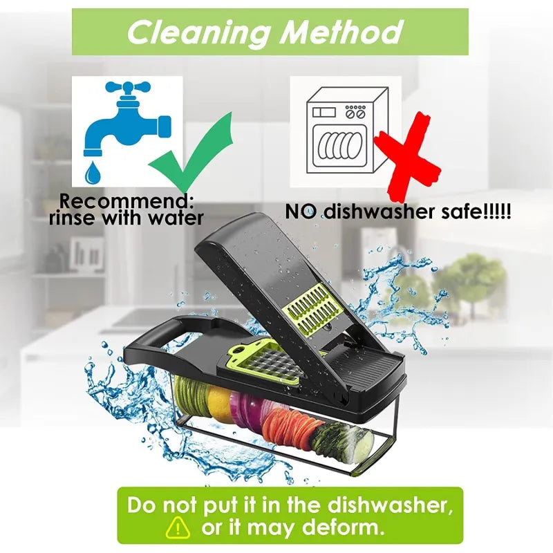 15-in-1 Multi-Function Vegetable Chopper & Slicer Set