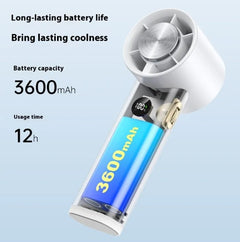 High-Speed Turbine Ice Compress Handheld Fan