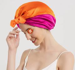 2019 Double Layer Satin Hair Scarf Sleep Cap