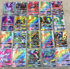 100 GX Pokémon Trading Cards Flash Cards