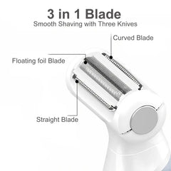 2-in-1 Women's Electric Shaver & Bikini Trimmer