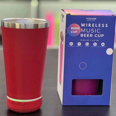 16oz Bluetooth Speaker Beer Mug - Stainless Steel Travel Cup