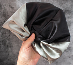 2019 Double Layer Satin Hair Scarf Sleep Cap