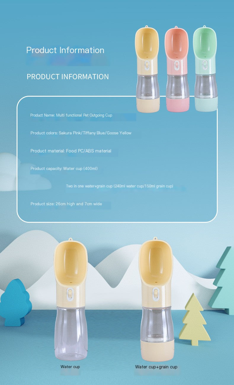 HydraPaws Compact Travel Water Bottle