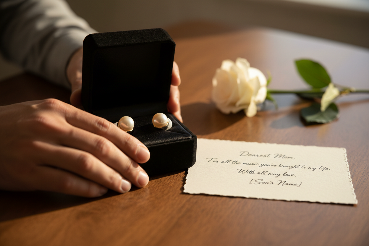 Tahitian Pearl Studs Gift