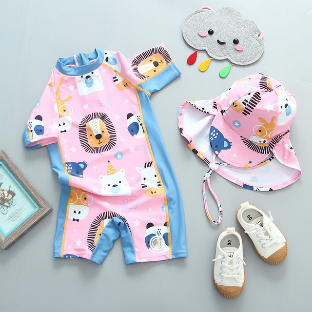 SunnyWave Kids Fun Swim Suit